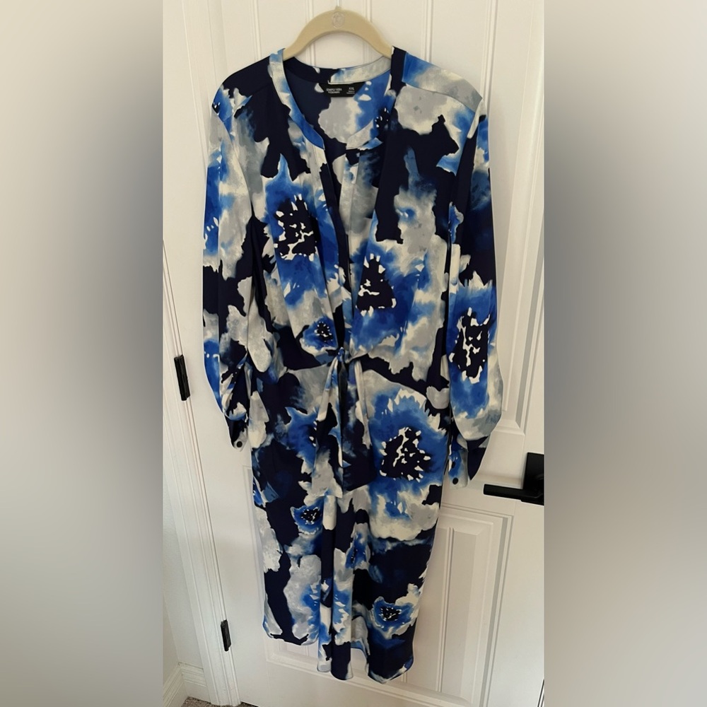 Simply Vera Vera Wang Tie-Front Midi Dress NWT